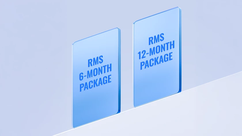 Nuevos paquetes de gestión RMS de 6 y 12 meses Cover