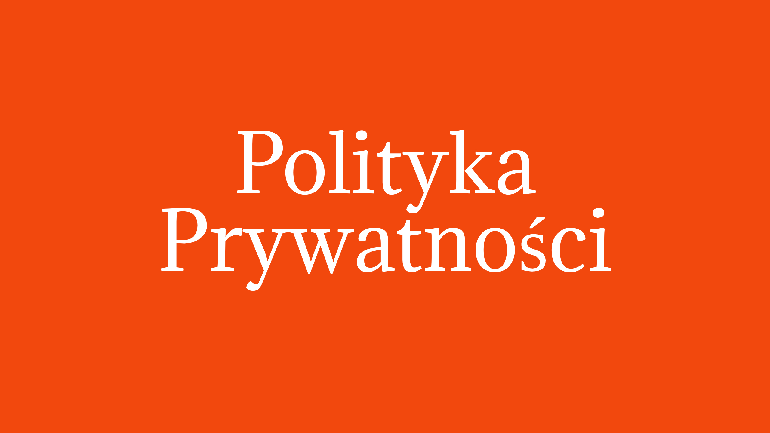 Polityka prywatności www.raportpolska.pl Cover