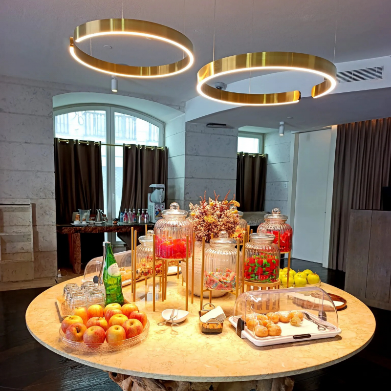 Complimentary breakfast buffet with fresh fruit and pastries at Corpo Santo Lisbon Hotel