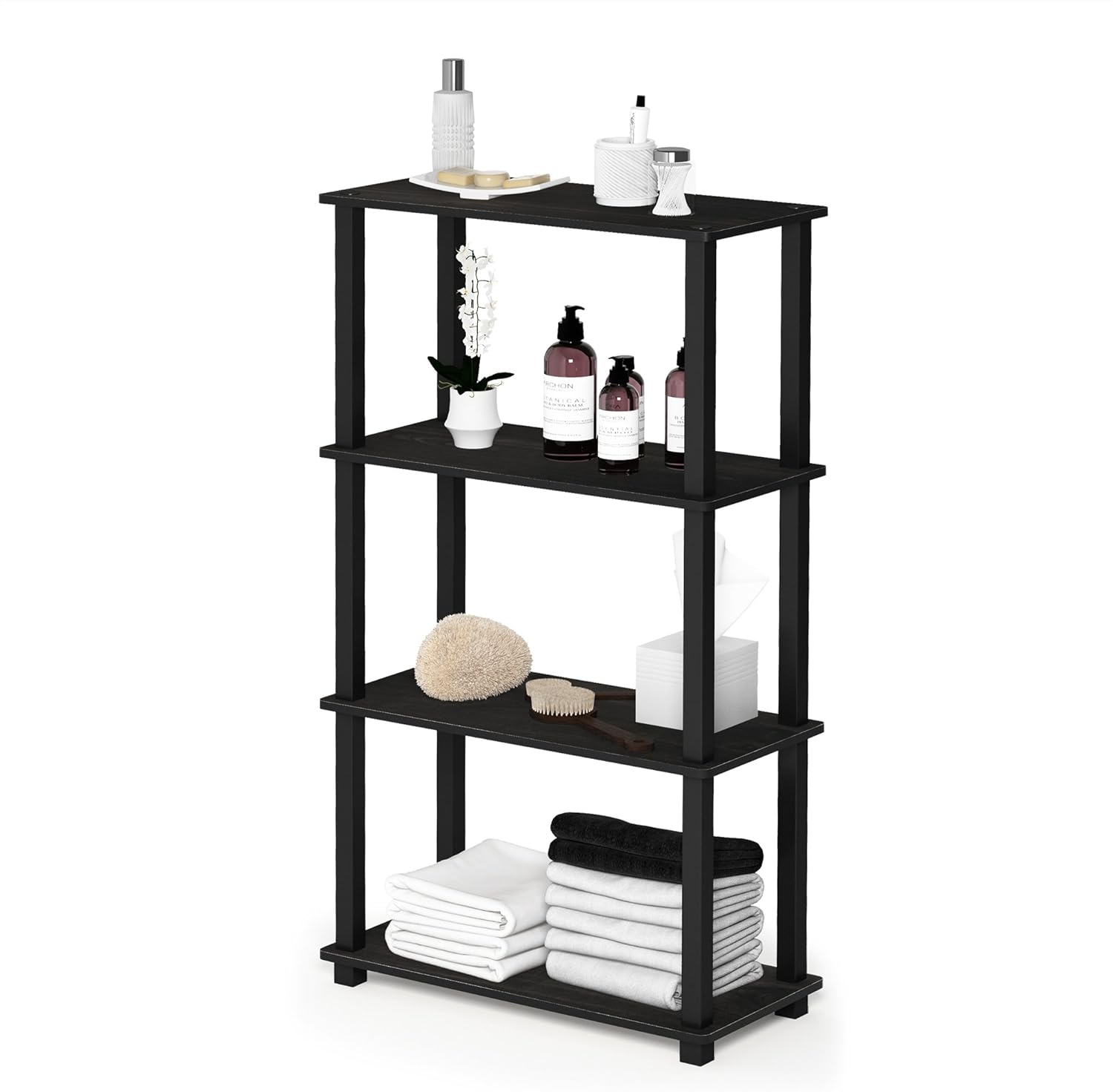 Furinno Turn-N-Tube 4-Tier — Smart Small-Space Shelf Cover