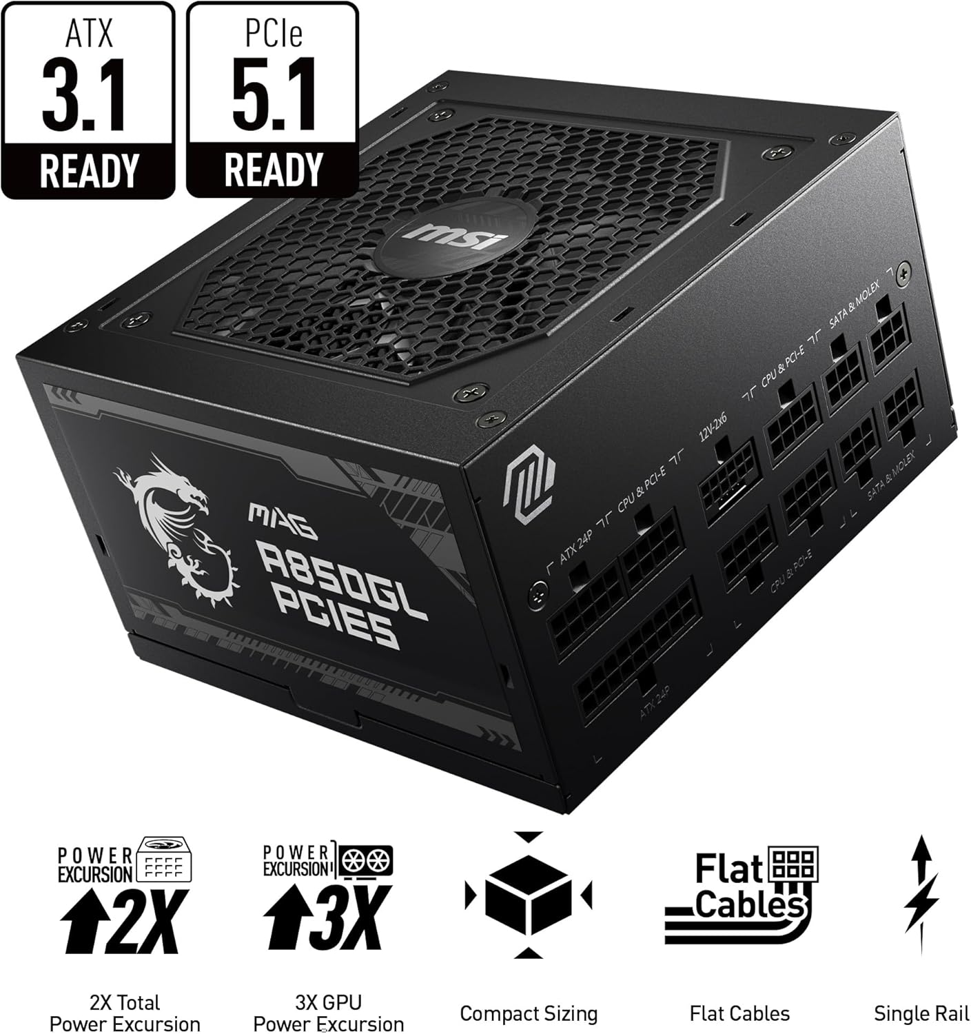 MSI MAG A850GL PCIE5: The 850W PSU You Need Now Cover