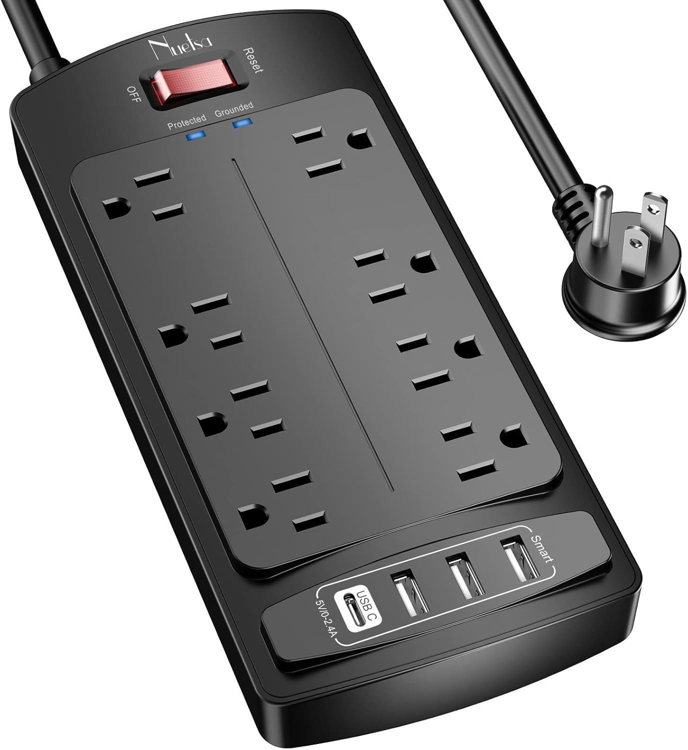 Nuetsa Surge Protector: Smart Power Strip Guide Cover